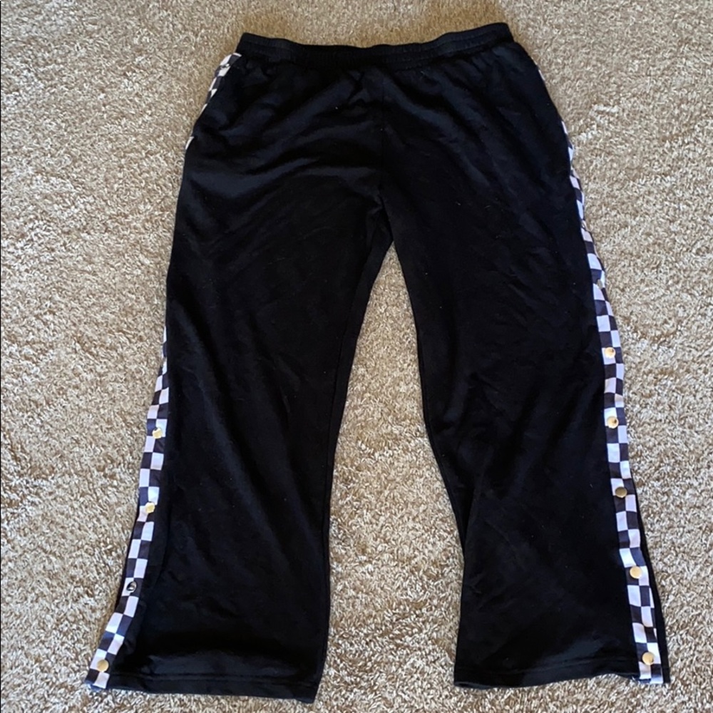 Black Checkerboard Pants